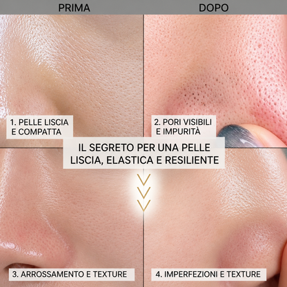 Pelle più liscia, luminosa e compatta in poche settimane.